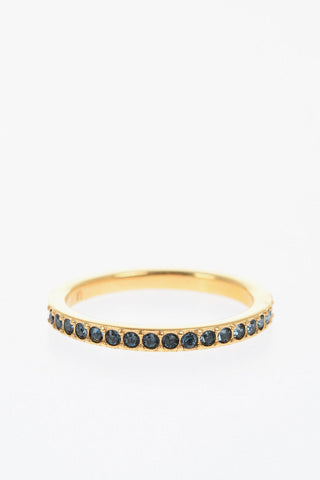 Set 3 Anelli in Strass Effetto Dorato