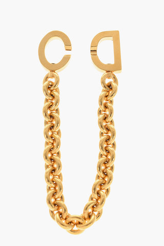 Golden-Effect Chain Bracelet with CD Closure