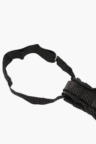 Satin Tie With Lurex Details