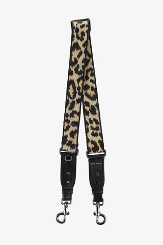 Animal Motif Shoulder Strap with Leather Details