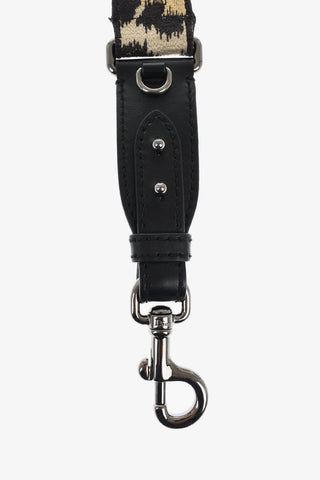 Animal Motif Shoulder Strap with Leather Details