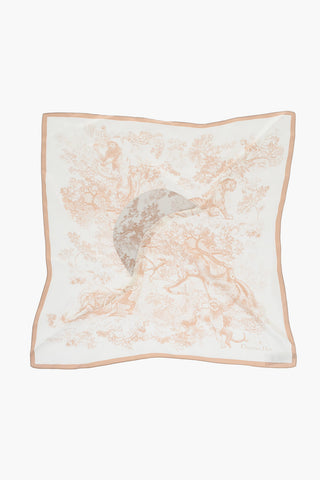 Patterned Silk TOILE DE JOUY SAUVAGE Visor to Tie