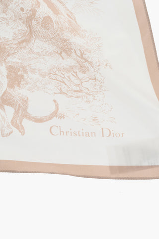 Patterned Silk TOILE DE JOUY SAUVAGE Visor to Tie