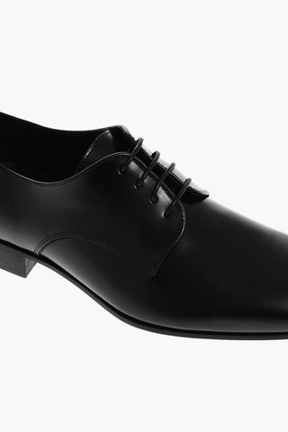 CC COLLECTION 브러시드 가죽 더비 슈즈