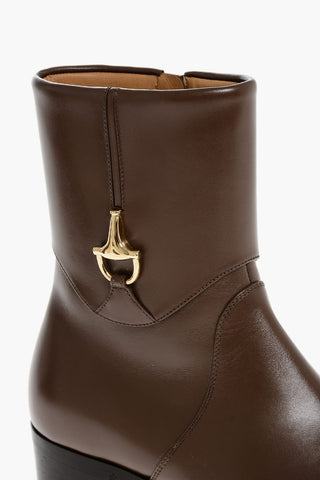 Leather Boots With Clamp Detail