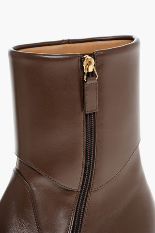Leather Boots With Clamp Detail