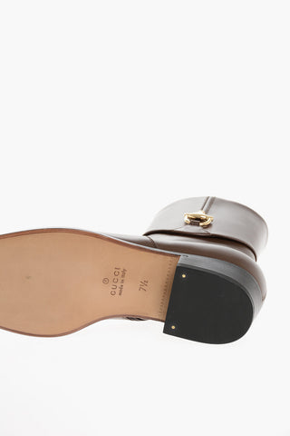 Leather Boots With Clamp Detail