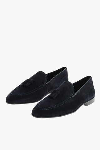 CC COLLECTION Suede Loafers With Tassels