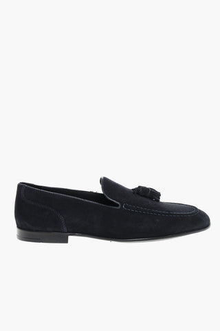 CC COLLECTION Suede Loafers With Tassels