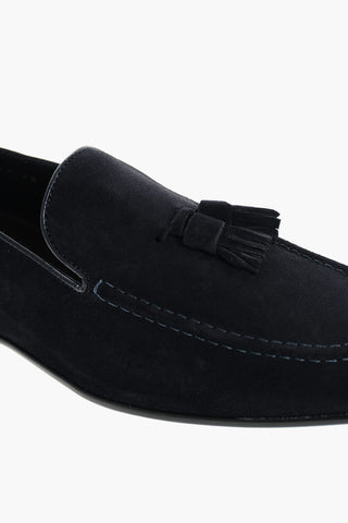 CC COLLECTION Suede Loafers With Tassels