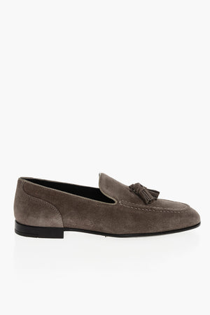 CC COLLECTION Mokassins Aus Veloursleder Mit Quasten