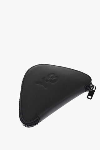 Y-3 Nylon Checked Rip Stop Shopper Bag with Leather Handbag