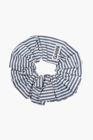Striped Organic Cotton Scrunchie