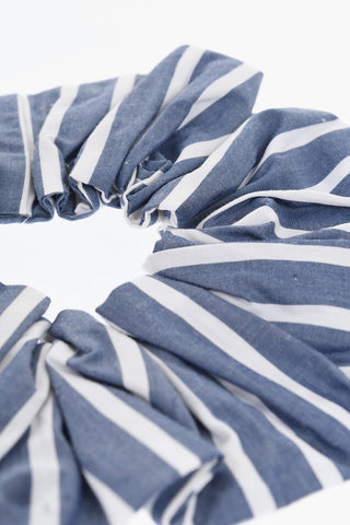 Striped Organic Cotton Scrunchie