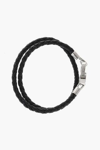 Braided Leather Double Bracelet