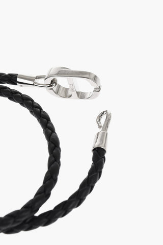 Braided Leather Double Bracelet