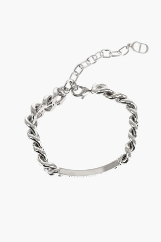 COUTURE Bracciale a Catena Effetto Argentato