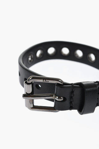 Leather Bracelet with Eyelets
