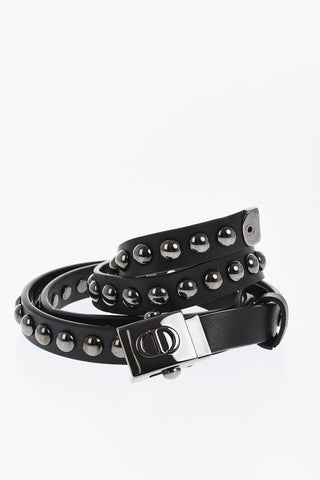 Leather Belt with Studs 20mm