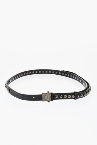 Leather Belt with Studs 20mm