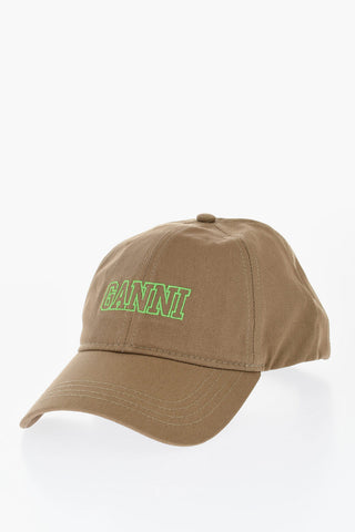 Cappello da Baseball in Twill di Cotone con Ricamo Frontale