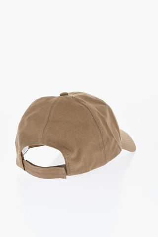 Cappello da Baseball in Twill di Cotone con Ricamo Frontale