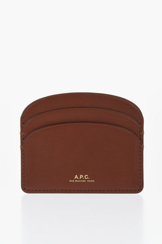 Solid Color Leather Card Holder