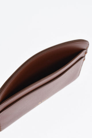 Solid Color Leather Card Holder