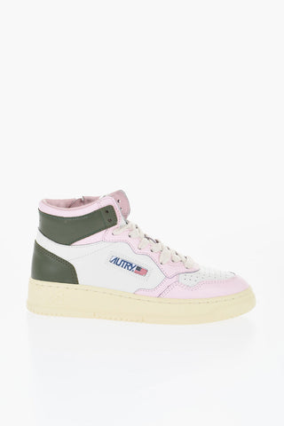 Leather MEDALIST High-Top Sneakers with Side Zip