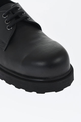 Solid Color Leather BOLT 2572 Derby Shoes