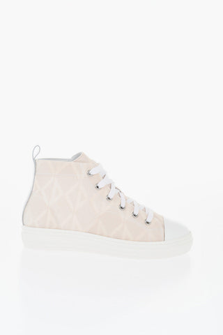 Cotton Twill ASSIYA High-Top Sneakers