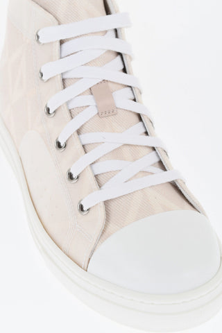 Cotton Twill ASSIYA High-Top Sneakers