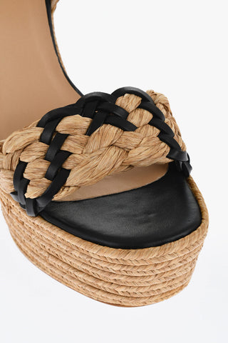 Braided Jute AGNES Ankle Strap Sandals 14cm
