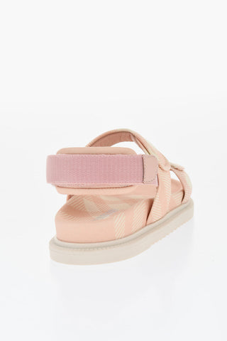 Checked JAMIE Sandals with Velcro Closure