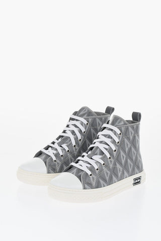 High-Top-Sneaker Mit CD Diamonds All-Over-Logo
