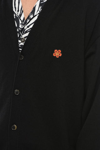 V Neck BOKE FLOWER Wool Cardigan