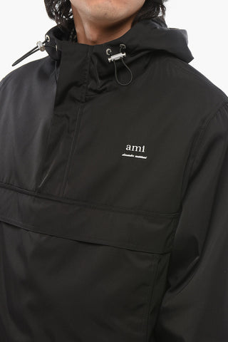 Drawstringed Hem Nylon Anorak