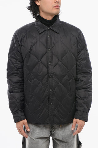 ICONS Overshirt Trapuntato con Bottoni a Pressione