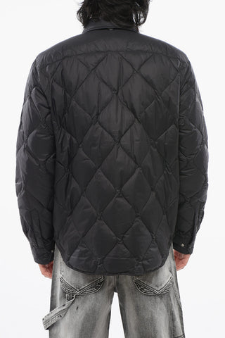 ICONS Overshirt Trapuntato con Bottoni a Pressione