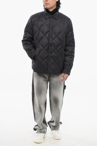ICONS Overshirt Trapuntato con Bottoni a Pressione