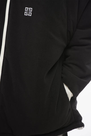 Padded Zip-up Parka with Embroidered Logo