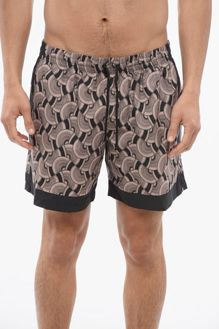 Geometric Patterned PHIBBS Swim Shorts