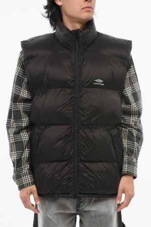 SKIWEAR Oversized Sleeveless Jacket with Front Zip