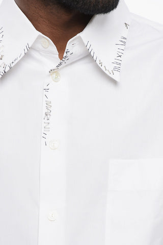 Popeline Cotton LILY Shirt with Embroidered Collar