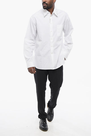 Popeline Cotton LILY Shirt with Embroidered Collar