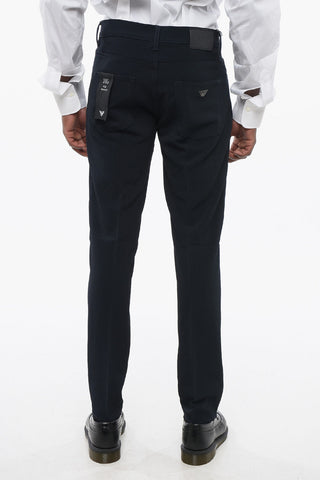 EMPORIO 5-Pocketed Stretch Fabric Pants