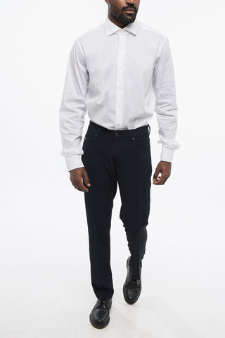 EMPORIO 5-Pocketed Stretch Fabric Pants