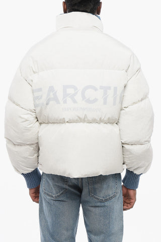 EMPORIO Reversible EARCTIC Down Jacket with Ice Motif