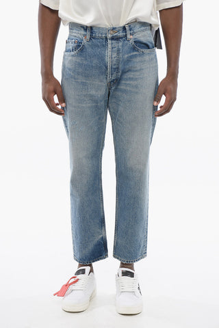 Delavè Washed Denims with Fringed Hem 19cm