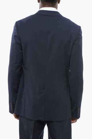 Light Wool Blazer with Patch Pockets